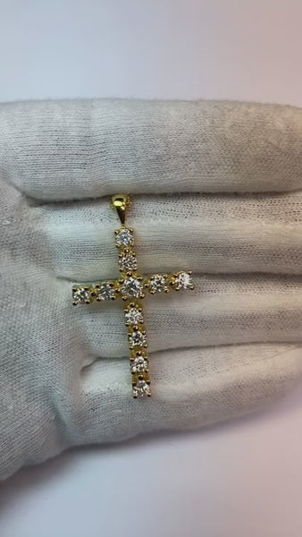 Diamond Cross Pendant 3 Carats