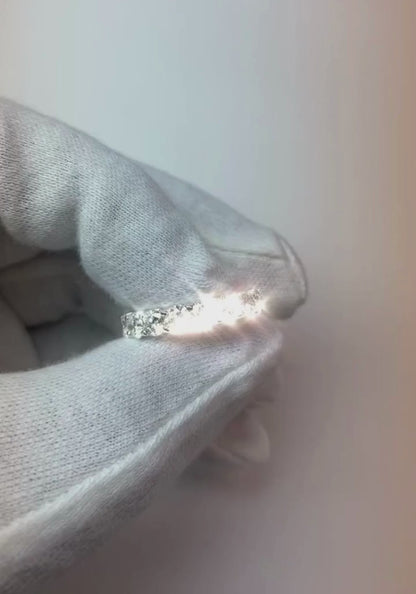 3.60 Carats White Gold Women Round Natural Earth Mined Diamond Eternity Band