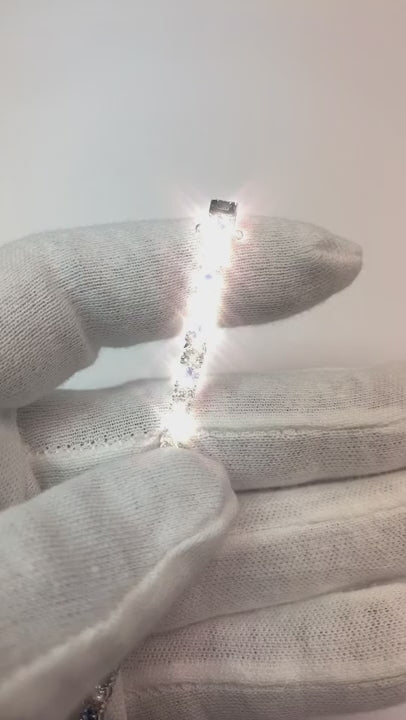 Sapphire And Natural Earth Mined Diamond Bracelet