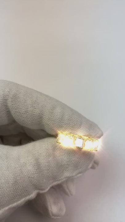 2.50 Carat Five Stone Princess Cut Natural Earth Mined Diamond Ring Solid White Gold New