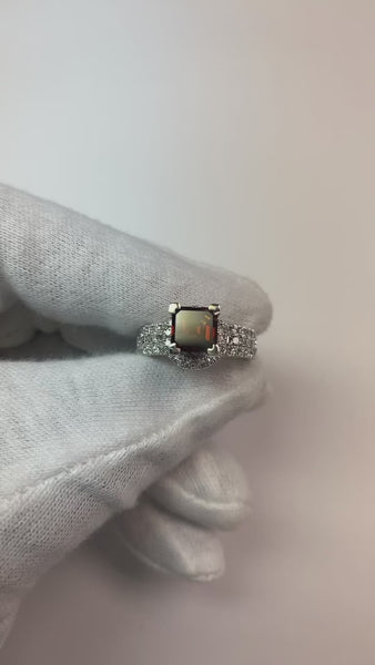 Women's Red Ruby Princess Ring