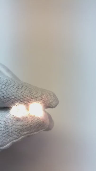 Round Natural Earth Mined Diamond Stud Earring 2 Carats White Gold 14K Jewelry