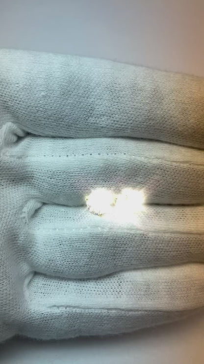 Natural Earth Mined Diamonds Lady Studs Earrings 2 Carats 14K White Gold