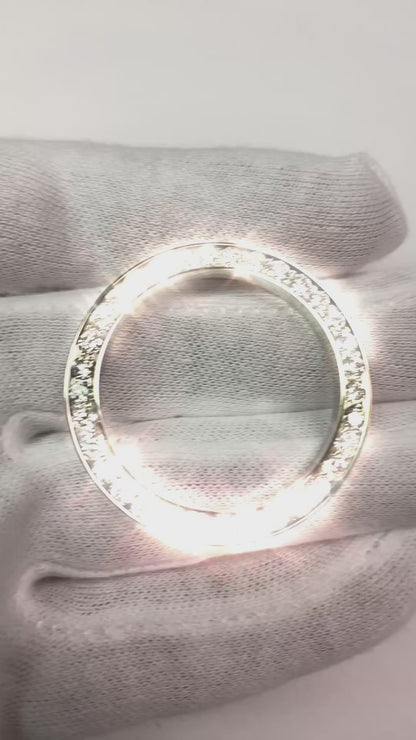 4.75 Ct Round Natural Earth Mined Diamond Bezel To Fit Men's Datejust President 36 Mm Watch