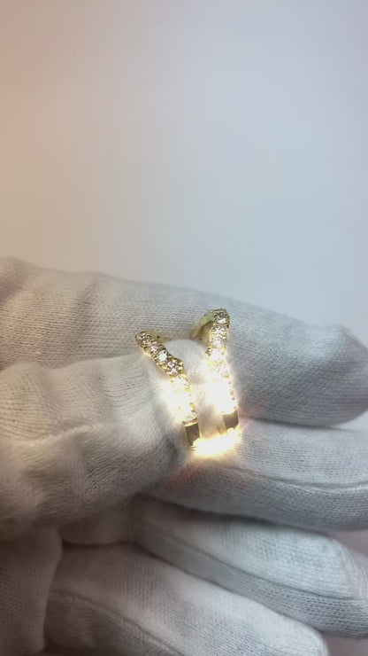 Princess Cut Natural Earth Mined Diamond Insert Engagement Ring Enhancer Gold 14K 4 Ct