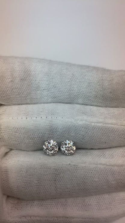 2 Ct Natural Earth Mined Diamond Earrings