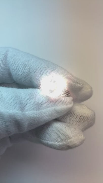 Solitaire Round Natural Earth Mined Diamond Ring Old European Vintage Style 0.25 Carats