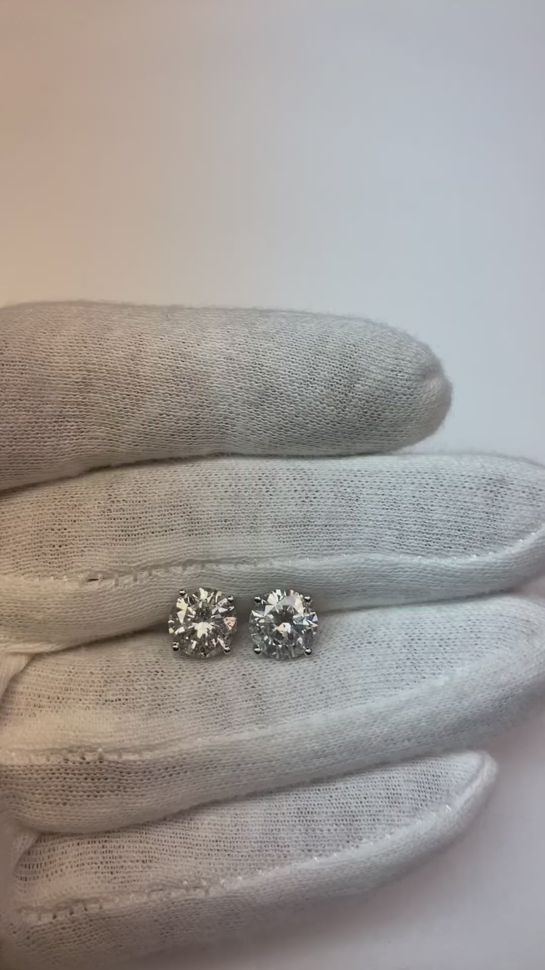 Platinum Stud Earrings