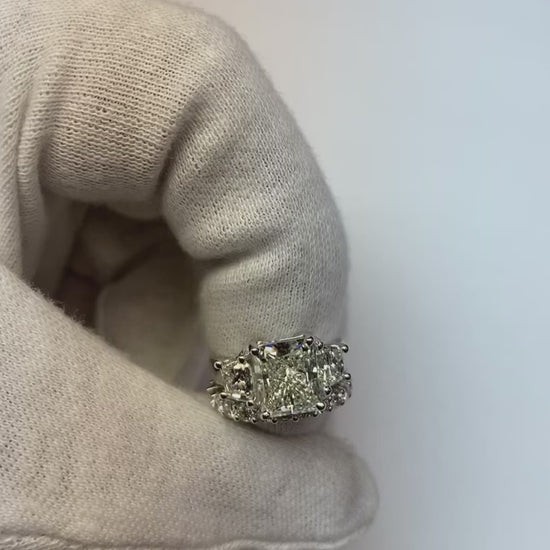 Three Stone  Engagement Ring