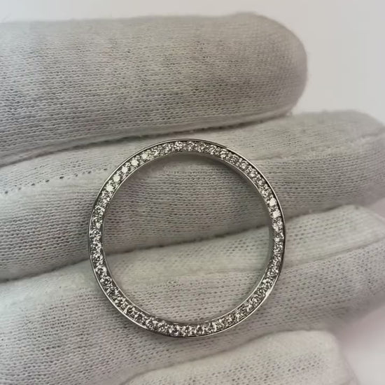 2 Karat runde, individuelle Diamantlünette passend für alle Rolex Date-Uhrenmodelle, 31 mm