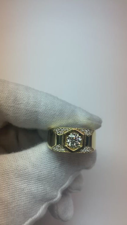 Thick Shank Men's Anniversary Band Round Diamond 1.75 Carats