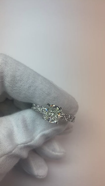 Real Natural Earth Mined Diamond Engagement Ring 6 Carats Prong Setting Women Jewelry New