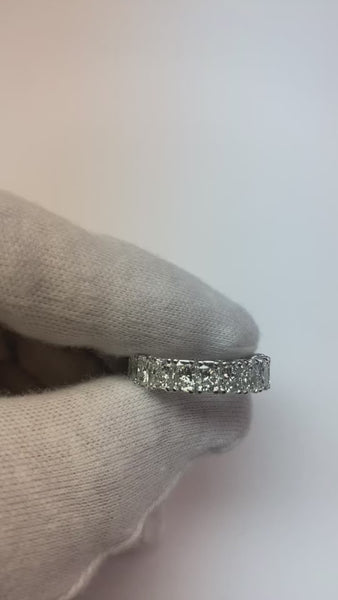 Radiant Cut Eternity Band 11 Ct. Gold Mined Diamond Jewelry