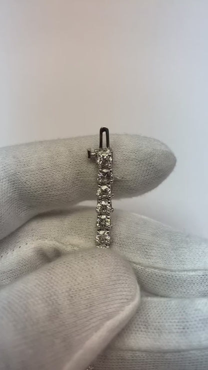 10 Carats Natural Earth Mined Diamond Tennis Bracelet Vs Jewelry White Gold Bracelet