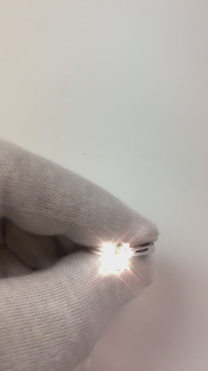 Cushion Natural Earth Mined Diamond Solitaire Ring