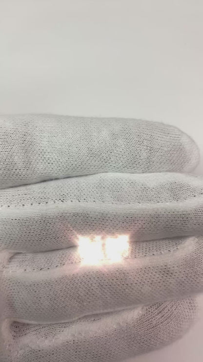 Princess Cut 2 Ct Natural Earth Mined Diamonds Studs Earring White Gold14K