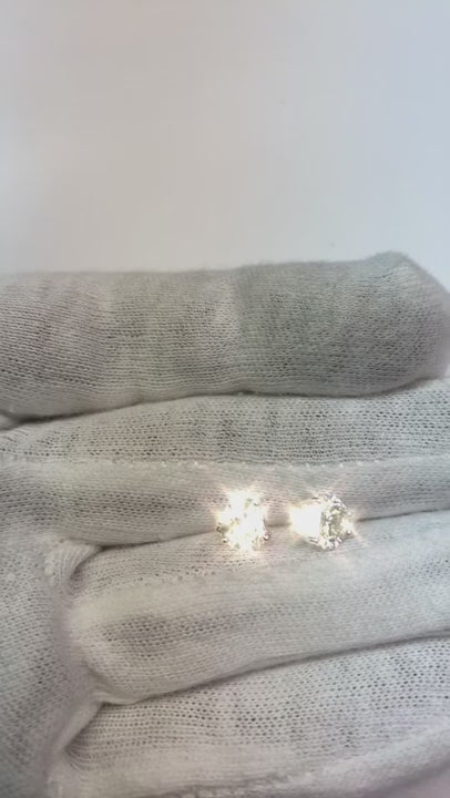 Half Moon 2 Ct. F VS1 Natural Earth Mined Diamonds Pair 1 Ct. Each