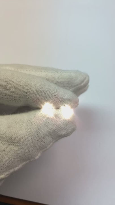 White Gold 1.50 Carats Natural Earth Mined Diamond Studs