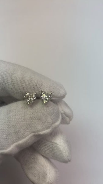 1.30 Ct Heart Cut Diamond Stud Earring Women Gold Jewelry