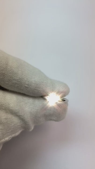 Round Natural Earth Mined Diamond Solitaire Ring