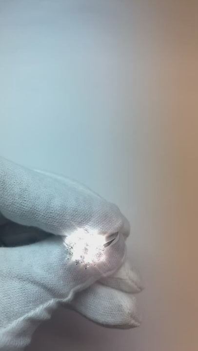 Sparkling Natural Earth Mined Diamond Halo Engagement Ring 2.90 Carats White Gold 14K