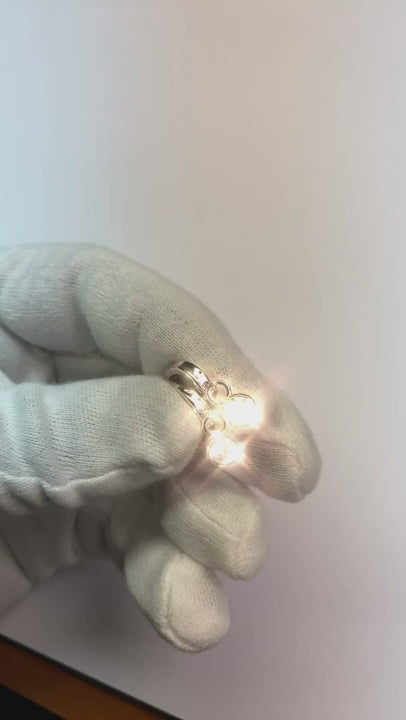 Drop Down Bezel Earrings 1 Carat Round Natural Earth Mined Diamond Women's Jewelry