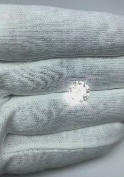 4 Ct Big Round Old Mine Cut Natural Earth Mined Diamond Wedding Ring White Gold 14K