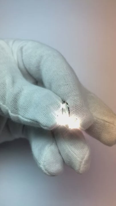 1 Carat Princess Cut Solitaire Natural Earth Mined Diamond Leverback Earring