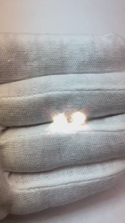 1.60 Carats Four Prong Set Round Natural Earth Mined Diamond Stud Earring Jewelry New