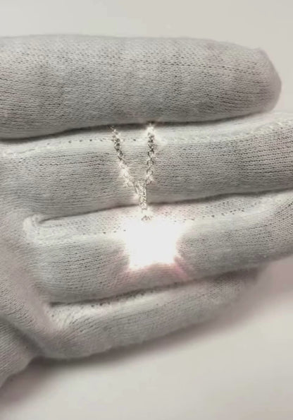 Cushion And Round Cut 3.25 Ct. Natural Earth Mined Diamond Pendant Necklace Gold 14K