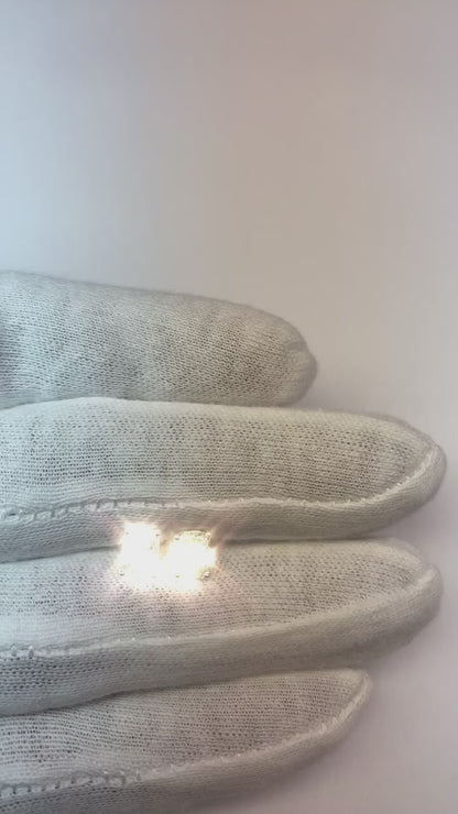 Radiant Cut Real Natural Earth Mined Diamond Stud Earrings 2 Carats White Gold