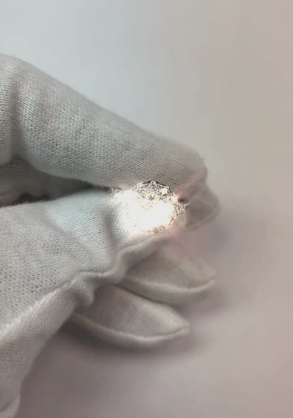 2 Ct Round Prong Set Natural Earth Mined Diamond Wedding Ring Halo 14K White Gold