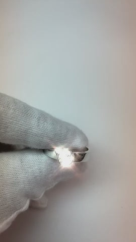 Classic Style 1 Carat Round Diamond Half Bezel Men's Ring