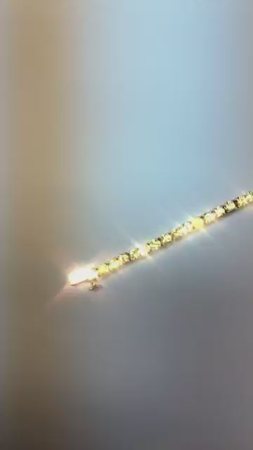 Yellow Lab Grown Diamond Tennis Bracelet
