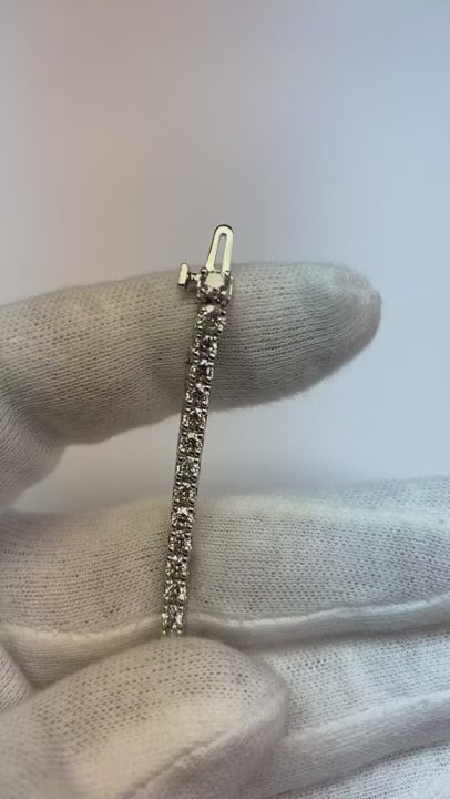 5 Carat Natural Earth Mined Diamond Tennis Bracelet