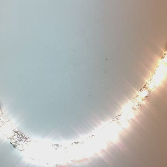 Round Brilliant Cut Diamonds Tennis Necklace