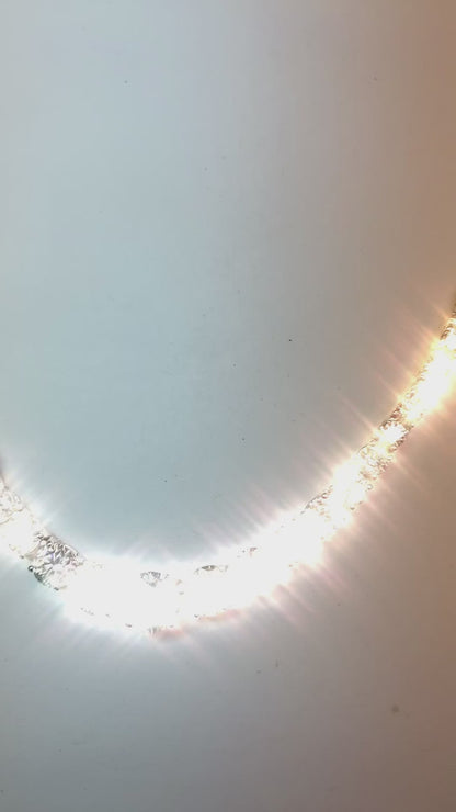 Round Brilliant Cut Diamonds Tennis Necklace