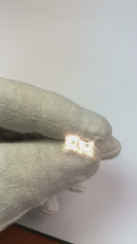 0.90 Carats Princess Cut Natural Earth Mined Diamond Stud Earring 14K White Gold