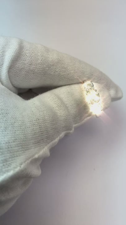 2 Carats Round Three Stone Natural Earth Mined Diamond Anniversary Ring