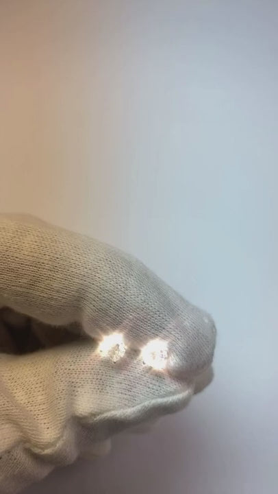 1 Carat Natural Earth Mined Diamond Stud Earring Round Cut