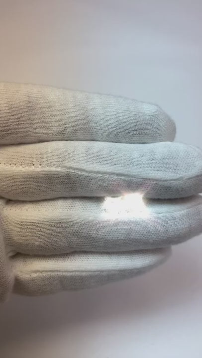 Princess Shaped F Vs1 Real Natural Earth Mined Diamond Stud Earrings 2.0 Carat White Gold 14K