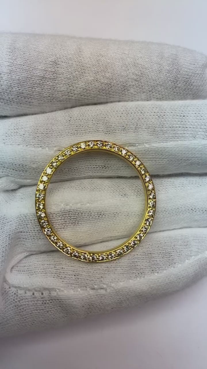 2 Ct Custom Round Diamond Bezel To Fit Rolex Datejust All Watch Models