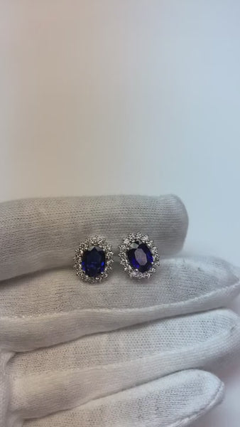 Womens Sapphire Earrings