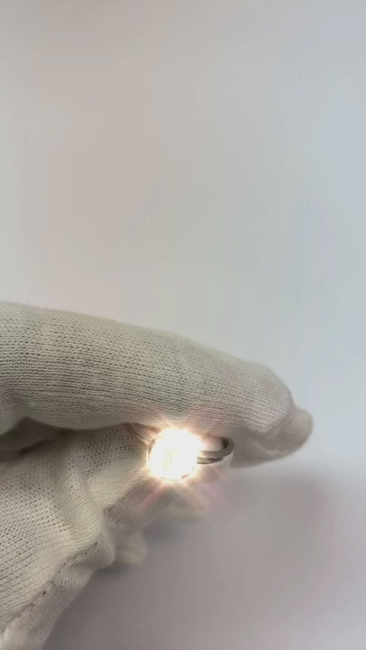 Solitaire Real Natural Earth Mined Diamond Engagement Ring 1 Carat White Gold 14K Bezel Setting