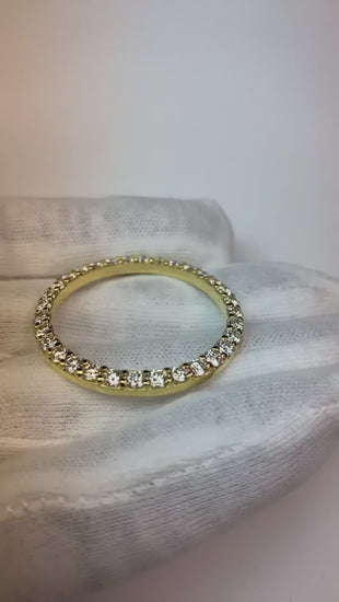 Prong set Diamond Bezel To Fit Datejust Or Day Date 36 Mm Watch men's Custom 5.4 Ct