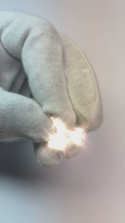 3.20 Carats Cushion Natural Earth Mined Diamond Stud Earring Women Gold Jewelry