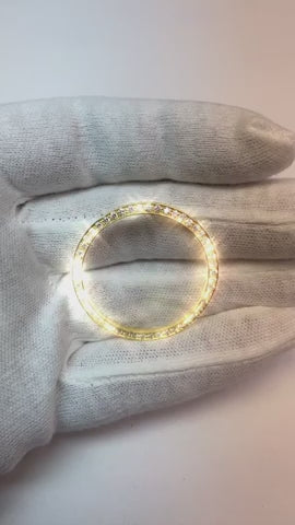 2 Carats 36 Mm Diamond Bezel To Fit Rolex Datejust Or President All Watch Models