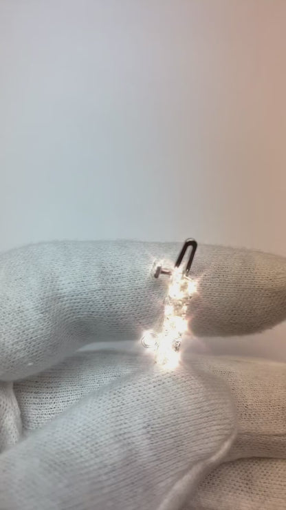 Tennis Bracelet WG 14K Sparkling Round Cut Natural Earth Mined Diamonds 9.50 Carats