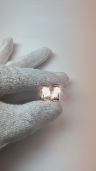 1.5 Ct Round Cut Solitaire Natural Earth Mined Diamond Hoop Earring 14K White Gold