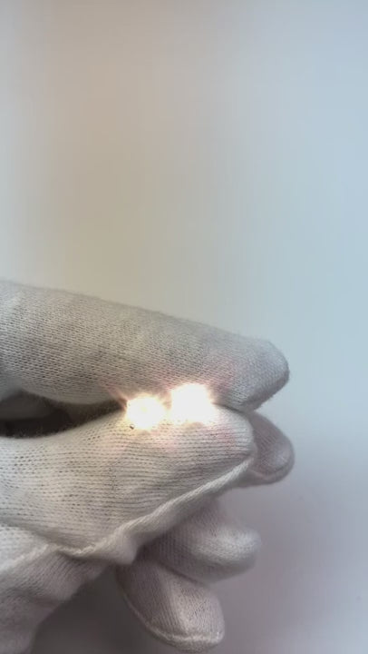 Stud Earrings 1.42 Ct White Gold Earring Round Natural Earth Mined Diamond